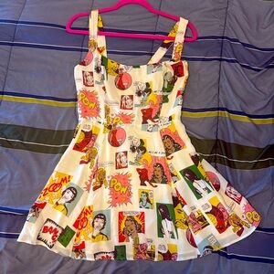 Reformation comic print dress. Size 4